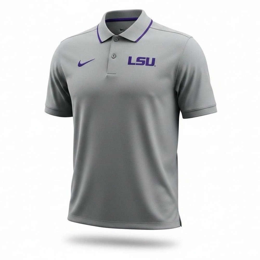Nike LSU Tigers 2023 Coaches Dri-FIT Performance Polo